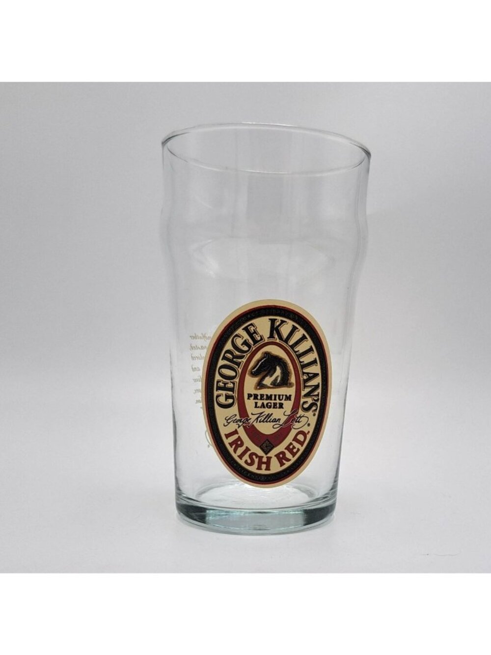 George Killians Irish Red Premium Lager Beer Glass Vintage